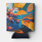 Herfst bos verlaat. Herfstbladeren en bessen Blikjeskoeler (Voorkant)