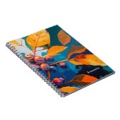 Herfst bos verlaat. Herfstbladeren en bessen Notitieboek (Rechterzijde)