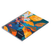 Herfst bos verlaat. Herfstbladeren en bessen Notitieboek (Linkerzijde)