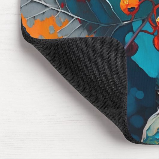 Herfst bos verlaat. Natuur herfstbloemenbes Muismat (Hoek)