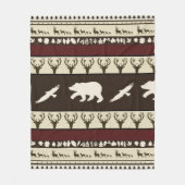 Herfst bos vliesdeken fleece deken (Voorkant)