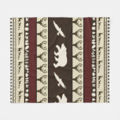 Herfst bos vliesdeken fleece deken (Voorkant (Horizontaal))