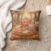 Herfst bos vrienden kussen (Deken)