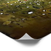 Herfst bos waterverf decor cadeau voor thuis poster (Hoek)