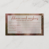 Herfst Bosadvies en wensen Vrijgezellenfeest Informatiekaartje (Voorkant)