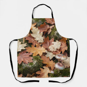 Herfst Bosbodem Paddenstoelen Mos Afgevallen Blade Schort