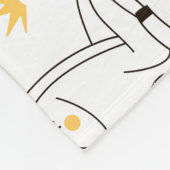 Herfst bosbomen bladeren patroon fleece deken (Hoek)
