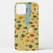 Herfst Bosdieren behang Case-Mate iPhone Case (Achterkant)