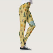 Herfst Bosdieren behang Leggings (Rechts)