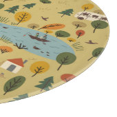 Herfst Bosdieren behang Snijplank (Hoek)