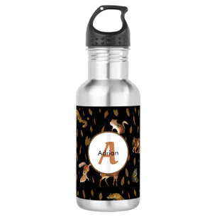 Herfst Bosdieren Herfstbladeren Monogram School Waterfles