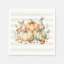 Herfst Bosdieren Servetten