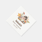 Herfst Bosfee Baby Shower Servet (Hoek)