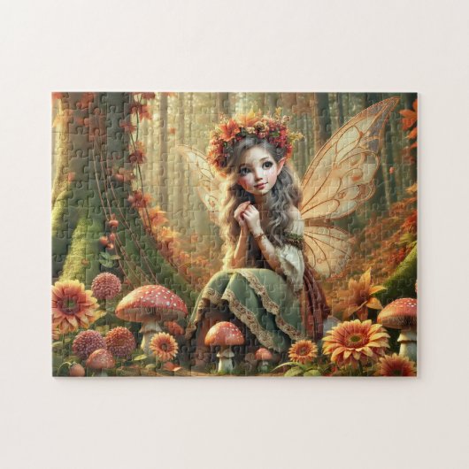 Herfst Bosfee Fantasie Legpuzzel (Horizontaal)