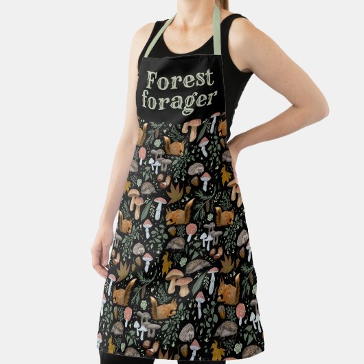 Herfst bosfoeragemier Herfstpaddenstoelen en -dier Schort (Insitu)