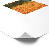Herfst boslandschap kunstprint poster (Hoek)