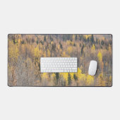 Herfst boslandschap met gouden bomen bureaumat (Keyboard & Muis)