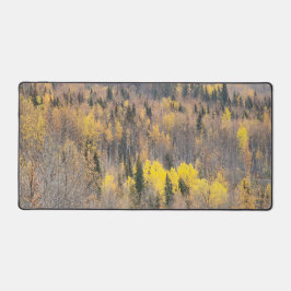Herfst boslandschap met gouden bomen bureaumat