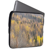 Herfst boslandschap met gouden bomen laptop sleeve (Voorkant Rechts)