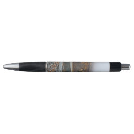 Herfst boslandschap met gouden bomen pen