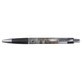 Herfst boslandschap met gouden bomen pen (Achterkant)