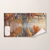  Herfst Bospad huwelijkscadeau Bad Handdoek (Handdoek)