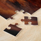 Herfst bospad vallende bladeren legpuzzel (Zijkant)