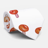 Herfst, Bospaddenstoelen Tekenpatroon Stropdas (Opgerold)