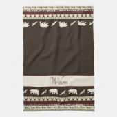 Herfst bossen gepersonaliseerd theedoek (Verticaal)