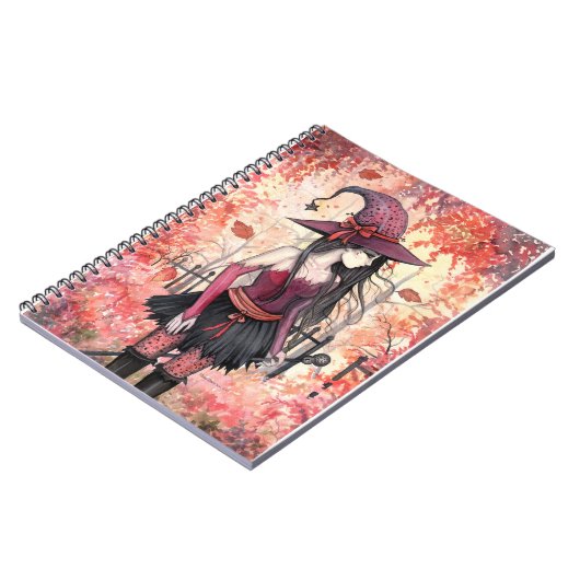 Herfst Bossen heks Notitieboek (Linkerzijde)