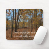 Herfst bossen mousepad muismat (Met muis)