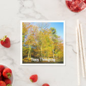 Herfst Bossen & Zonneschijn - Aangepaste Thanksgiv Servet (Insitu)