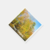Herfst Bossen & Zonneschijn - Aangepaste Thanksgiv Servet (Hoek)