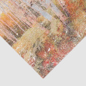 Herfst bosvaren bos berken vervaagde bomen tissuepapier (Detail)