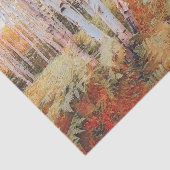 Herfst bosvaren bos berkenbomen tissuepapier (Detail)