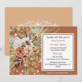Herfst Botanicals Wedding Suite (Rust) Kaart