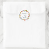 Herfst Botanisch Ronde Sticker (Tas)