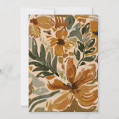 Herfst Botanisch Vrijgezellenfeest Kaart (Achterkant)