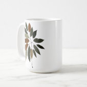 Herfst Botanische Blad Kunst Koffiemok (Voorkant links)