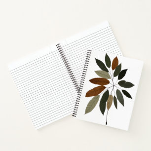 Herfst Botanische Blad Kunst Notitieboek