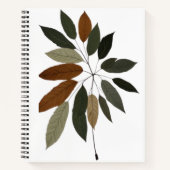 Herfst Botanische Blad Kunst Notitieboek (Voorkant)