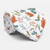 Herfst Botanische bladeren en berry Pattern Stropdas (Opgerold)