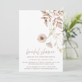 Herfst Botanische Herfst Floral Vrijgezellenfeest Kaart (Staand voorkant)