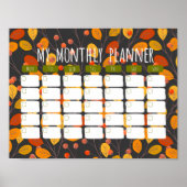 Herfst Botanische Maandelijkse Digitale Planner Sj Poster (Voorkant)