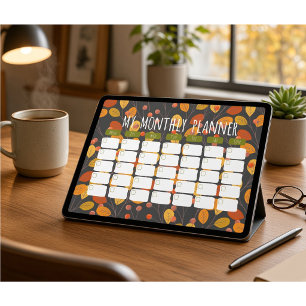 Herfst Botanische Maandelijkse Digitale Planner Sj Poster