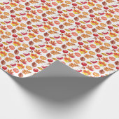 Herfst Botanische naadloos: bloemenelegantie. Cadeaupapier (Hoek)