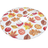 Herfst Botanische naadloos: bloemenelegantie. Kerstboom Rok (Gekanteld)