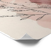 Herfst Botanische Stengels | Modern Abstract Bloem Poster (Hoek)