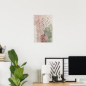 Herfst Botanische Stengels | Modern Abstract Bloem Poster (Thuiskantoor)