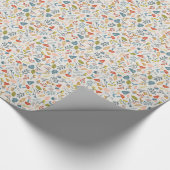 Herfst Botanische stoffen Cadeaupapier (Hoek)